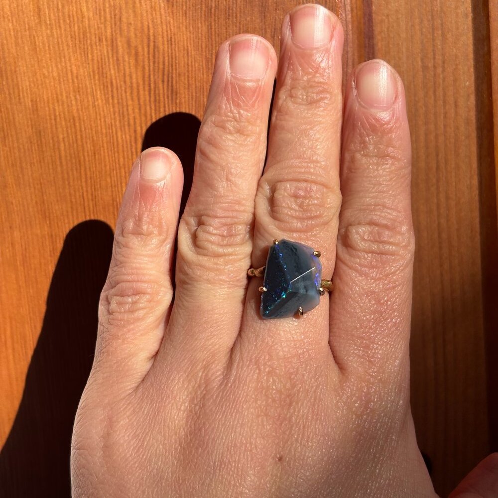 Euc Variance Objects Ring - Dark Opal - image 1